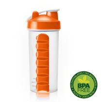 Garrafa Squeeze Gold Sports Pro Mixer e Porta Comprimido 750ml Garrafa Squeeze Gold Sports Pro Mixer e Porta Comprimido 750ml