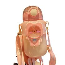 Garrafa Squeeze Infantil 630ml Para Escola Viagem Com Alça