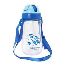 Garrafa Squeeze Infantil Garrafinha Água Criança Menino Menina Canudo Retrátil Silicone Trava Anti Vazamento Livre BPA