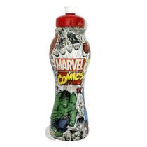 Garrafa Squeeze Infantil Personagens Marvel Comics - 450ML - Plasduran