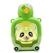 Garrafa Squeeze Infantil Quadrada Ursinho com Alça 900 ml. HM-489 Garrafa Squeeze Infantil Quadrada Ursinho com Alça 900 ml. HM-489