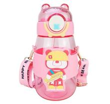 Garrafa Squeeze Infantil Ursinho com Alça 600 ml. HM-490