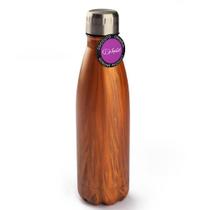 Garrafa Squeeze Inox Classic Wood 750 ml TopGet