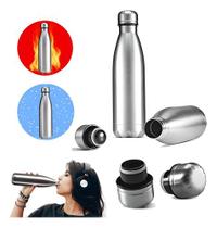Garrafa Squeeze Inox Térmica 1l Academia Frio Quente Água Inox Garrafa Squeeze Inox Térmica 1l Academia Frio Quente Água Inox