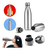 Garrafa Squeeze Inox Térmica 500ml Academia Frio Quente Água