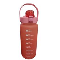 Garrafa Squeeze Laranja Com Tampa E Alça Policarbonato Rosa 2 Litros Lyor