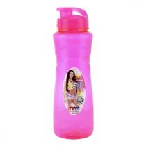 Garrafa Squeeze Linha Fitness de Plástico 800ml Garrafão Galão Agua Suco Academia Treino Garrafinha Infantil