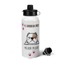 Garrafa Squeeze MQ Dog - Meu American Bully, melhor pessoa!