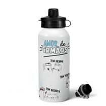Garrafa Squeeze MQ Flork Irmãos - Amor de irmãos