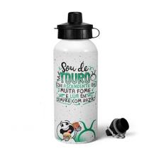 Garrafa Squeeze MQ Funny Signos - Sou de Touro - 600ml Garrafa Squeeze MQ Funny Signos - Sou de Touro - 600ml