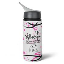 Garrafa Squeeze NK Flork Profissões - Sou Psicóloga