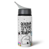 Garrafa Squeeze NK Flork Vibes - Queria surtar, tô sem tempo Garrafa Squeeze NK Flork Vibes - Queria surtar, tô sem tempo