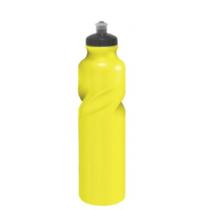 Garrafa squeeze plástica 750ml lisa cor amarela - Tiba