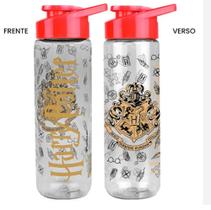 Garrafa Squeeze Plástica Harry Potter 700ml Escola Passeio Lancheira