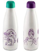 Garrafa Squeeze Princesas Disney 600Ml Modelo Pet Paris Cores Diversas 1UN - Plasduran