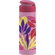 Garrafa Squeeze Roma 700ML Plástica Antivazamento Soft Touch Rosa Tiba Garrafa Squeeze Roma 700ML Plástica Antivazamento Soft Touch Rosa Tiba