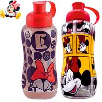 Garrafa Squeeze Sleeve Pet Minnie Mouse Disney 550ml 470893 Plasduran - Plasduram