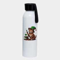 Garrafa Squeeze Sport Branca Premium 650ml GATINHO ST PATRICKS DAY FOFO 2