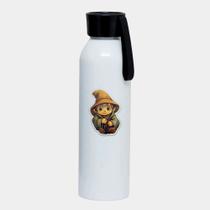 Garrafa Squeeze Sport Branca Premium 650ml MENINO ELFO DESENHO FOFO