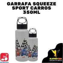 Garrafa squeeze sport carros 350ml - BANDEIRANTE