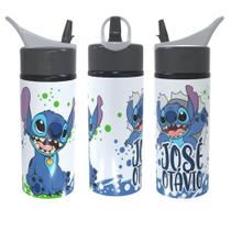 Garrafa Squeeze Stitch Personalizada Com Nome Volta As Aulas 600ml Garrafa Squeeze Stitch Personalizada Com Nome Volta As Aulas 600ml