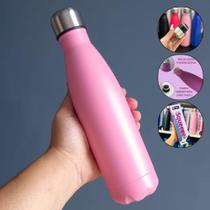Garrafa Squeeze Térmica Inox Parede Dupla Top Útil Rosa 500ml