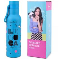 Garrafa Squeeze Termica Luluca Oficial 500ML INOX Azul LU1006