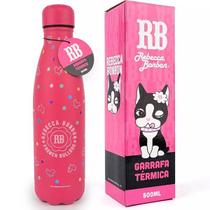Garrafa Squeeze Termica Rebecca Bonbon Oficial 500ML INOX Rosa
