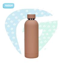 Garrafa Squeeze Térmico A Vácuo Água 500ml Aço Inox Academia
