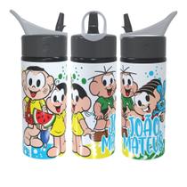 Garrafa Squeeze Turma da Mônica Personalizada Com Nome Volta As Aulas Bico Retrátil 600ml Garrafa Squeeze Turma da Mônica Personalizada Com Nome Volta As Aulas Bico Retrátil 600ml