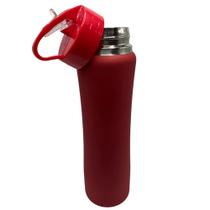 Garrafa Squeeze Vermelha Inox Térmica Água 750 mL