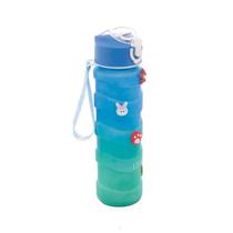Garrafa Squeeze Wave Azul e Verde c/ Adesivos 680 ml Lyor