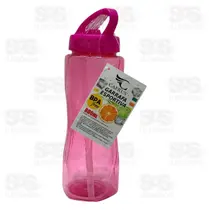 Garrafa squeze com canudo retratil 800ml