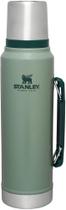 Garrafa Stanley Classic com isolamento a vácuo de 1,1 L verde Hammertone