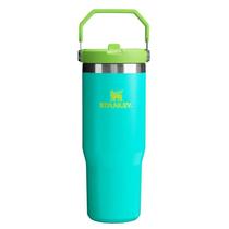 Garrafa stanley térmica tumbler flip straw 887ml verde tropical teal 08596-00