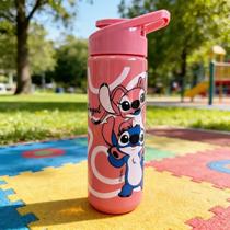 Garrafa Stitch Angel Plastica Squeeze 700ml Infantil Garrafinha Stitch Namorada Volta as aulas Garrafa Stitch Angel Plastica Squeeze 700ml Infantil Garrafinha Stitch Namorada Volta as aulas