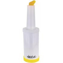 Garrafa Store'n Pour 1l Amarela Weck Mixologista Bar Coquetéis Açúcar Suco Xarope
