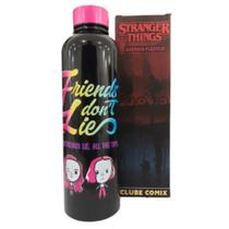 Garrafa Stranger Things Amigos Não Mentem Plástica 750ml Oficial Netflix - Clube Comix