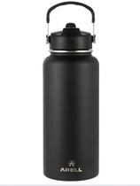 Garrafa straw flask 946ml blacksand fitness, academia, camping, treino