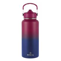 Garrafa straw flask 946ml wild violet fitness, academia, camping, treino