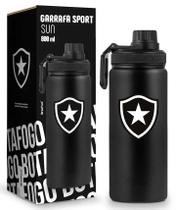 Garrafa Sun Sports alumínio 800 ML Times de Futebol Cor: Botafogo