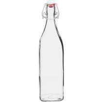 Garrafa Swing Bormioli Rocco 32x8x8cm Vidro Transparente 1L para Água Suco Drinks e Bar Garrafa Swing Bormioli Rocco 32x8x8cm Vidro Transparente 1L para Água Suco Drinks e Bar