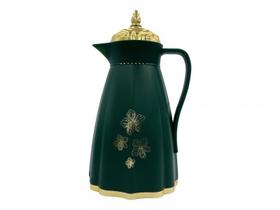Garrafa termcia verde florida com dourado 1l Garrafa termcia verde florida com dourado 1l