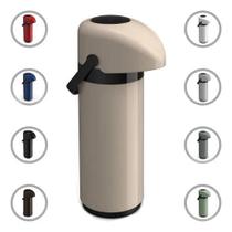 Garrafa Térmica 1 Litro 1l Verona Unitermi Vidro Café Água COR BEGE