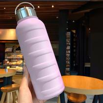 Garrafa Térmica 1 Litro Aço Inoxidável Portátil Café Suco Água Academia Passeio Camping Caminhada