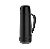 Garrafa térmica 1 Litro água café chá Soprano 24 Horas Quente Garantido Cor preta