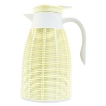 Garrafa Térmica 1 Litro Bule Térmico Revestido Em Plástico Rattan Decorativo Para Café Chá Água Levar Na Bolsa Viagem Parque