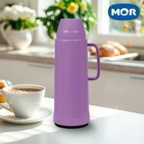 Garrafa térmica 1 Litro café chá Mor 24 Horas Quente Garantido Diversas Cores