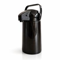 Garrafa Térmica 1 Litro de Pressão com alça Ampola Recipiente Interno Vidro Duplo