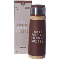 Garrafa Térmica 12 Horas Café Tudo É Possível Tampa De Copo - Zona Criativa